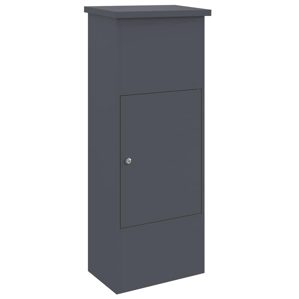 Pakkeinnkast med lagring Antrasitt 44,5 x 29 x 110,5 cm Stål vidaXL