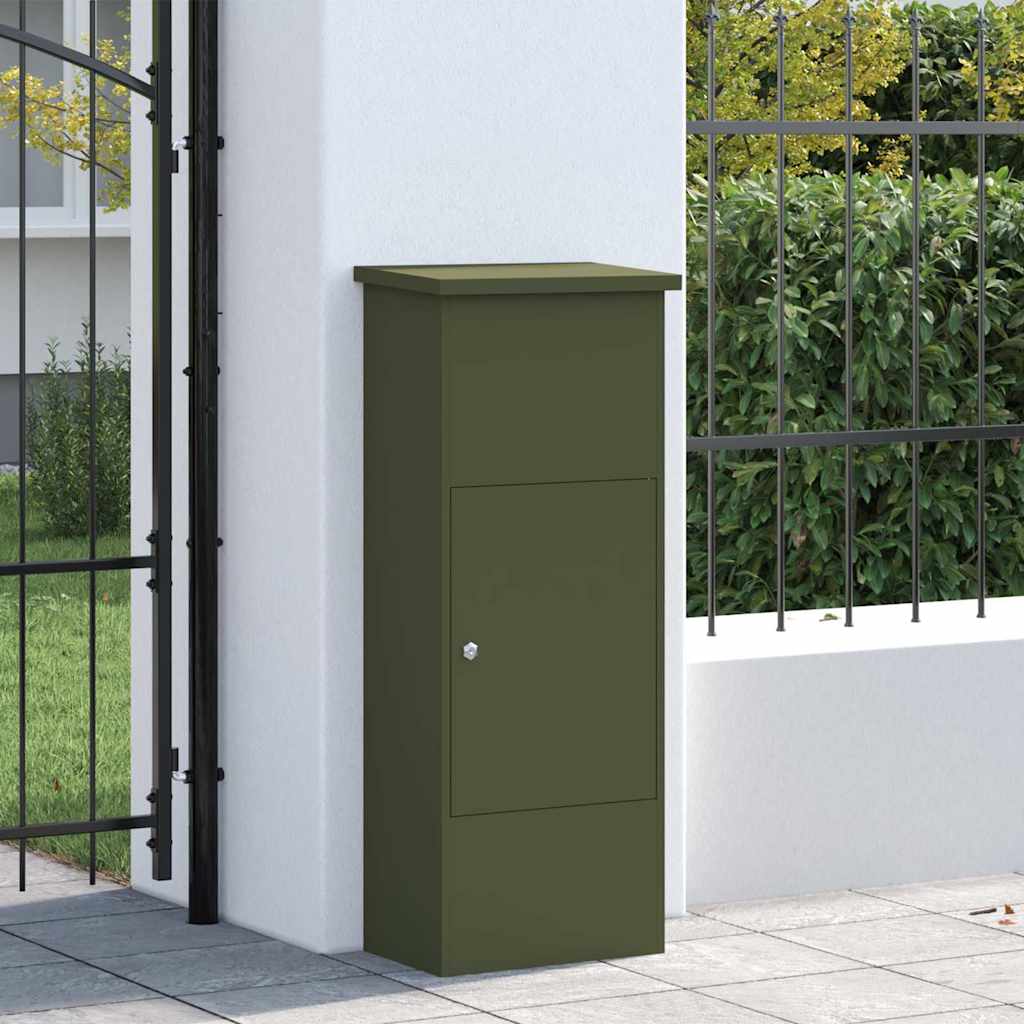 Pakkeinnkast Olivengrønn 44.5 x 29 x 110.5 cm Stål