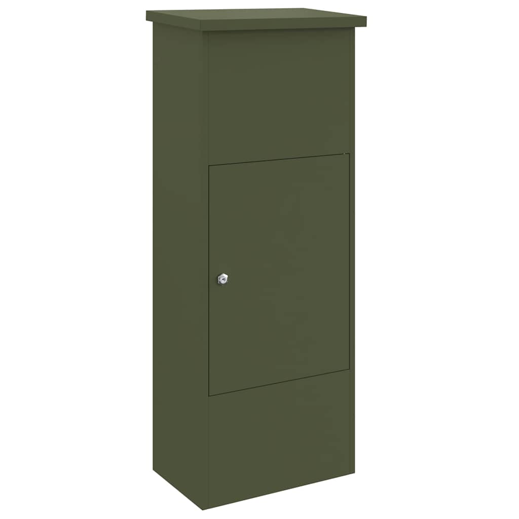 Pakkeinnkast Olivengrønn 44.5 x 29 x 110.5 cm Stål