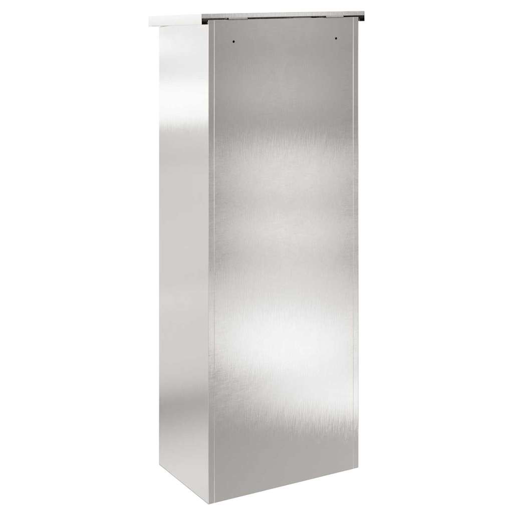 Pakkeinnkast Svart 44.5 x 29 x 110.5 cm Rustfritt stål