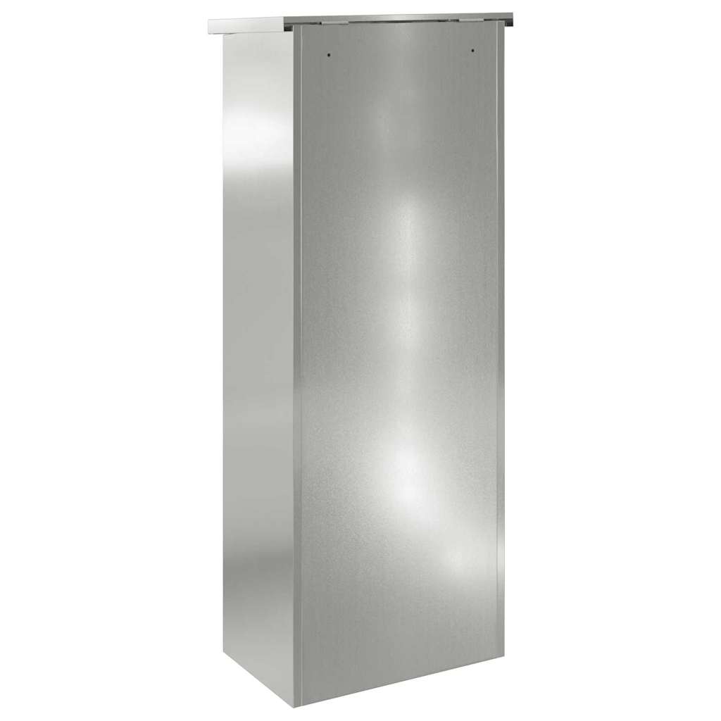 Pakkeinnkast Svart 44,5 x 29 x 110,5 cm Galvanisert Stål vidaXL