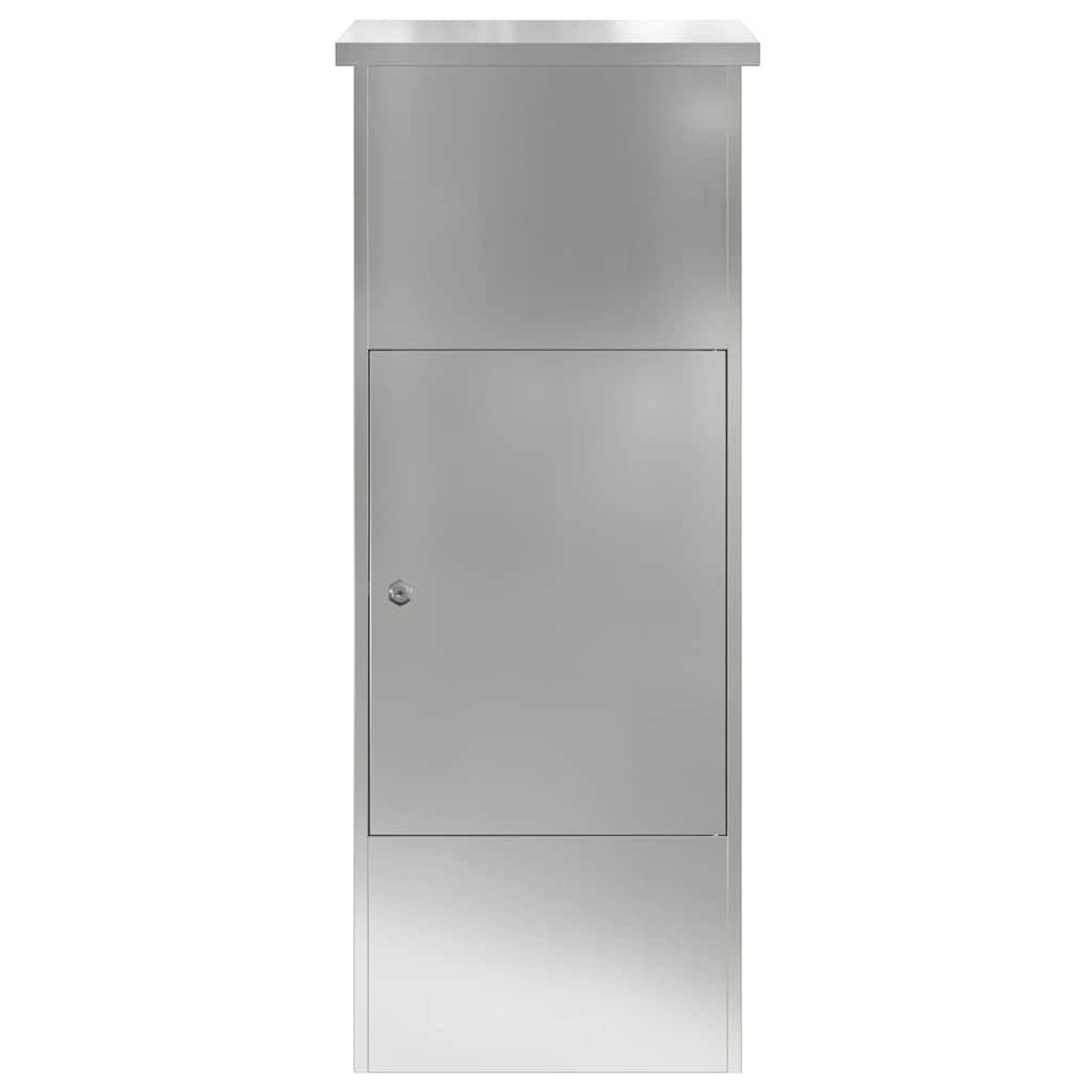 Pakkeinnkast Svart 44,5 x 29 x 110,5 cm Galvanisert Stål vidaXL