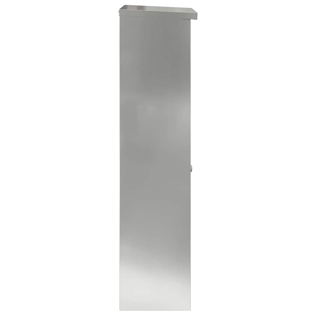 Pakkeinnkast Svart 44,5 x 29 x 110,5 cm Galvanisert Stål vidaXL
