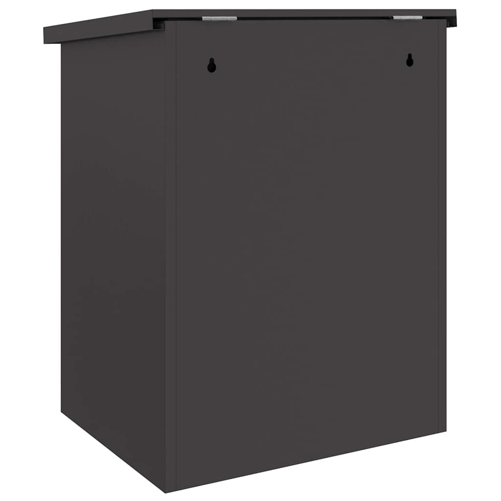 Pakkeinnkast Svart 44 x 35 x 59 cm Stål