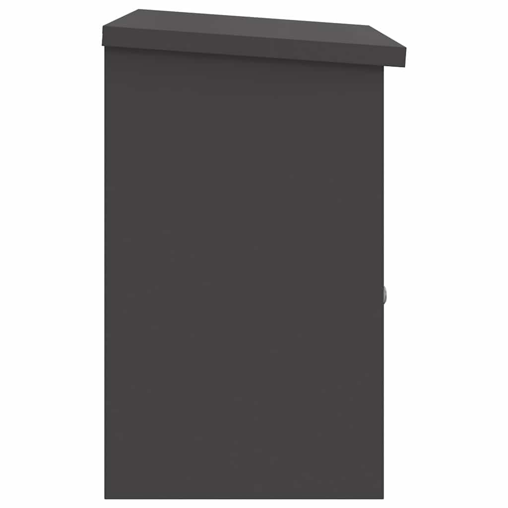 Pakkeinnkast Svart 44 x 35 x 59 cm Stål