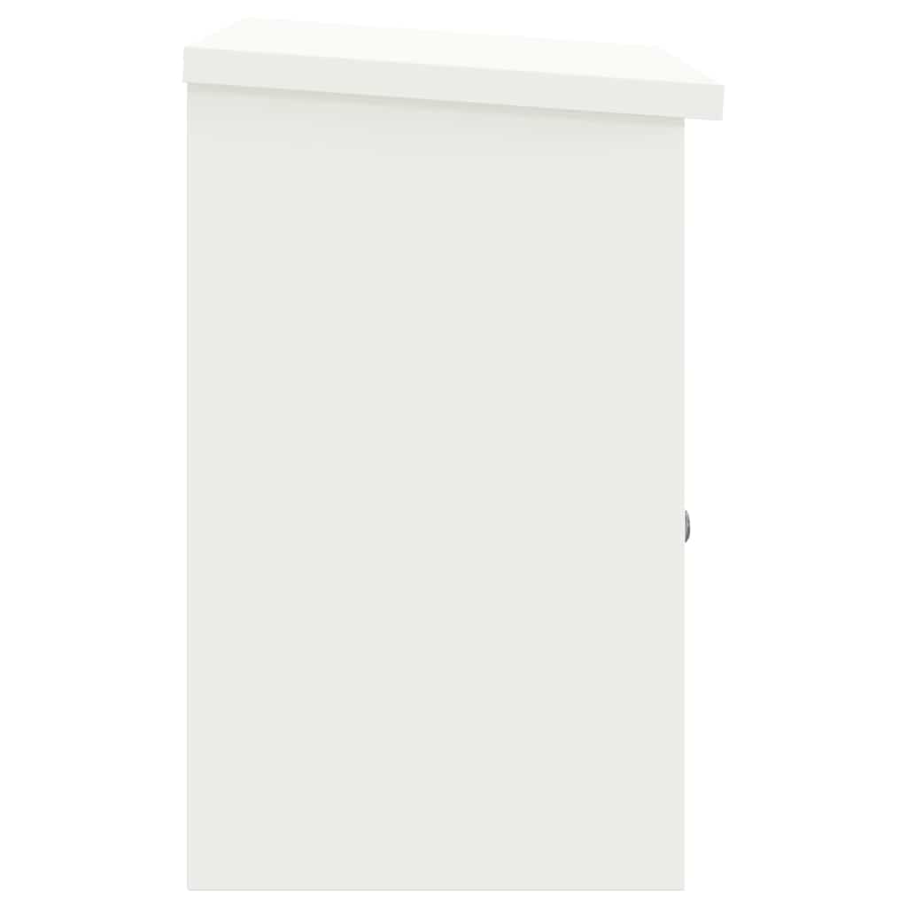 Pakkeinnkast Hvit 44 x 35 x 59 cm Stål