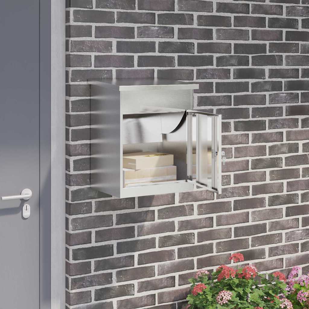 Pakkeinnkast Svart 44 x 35 x 59 cm Rustfritt stål