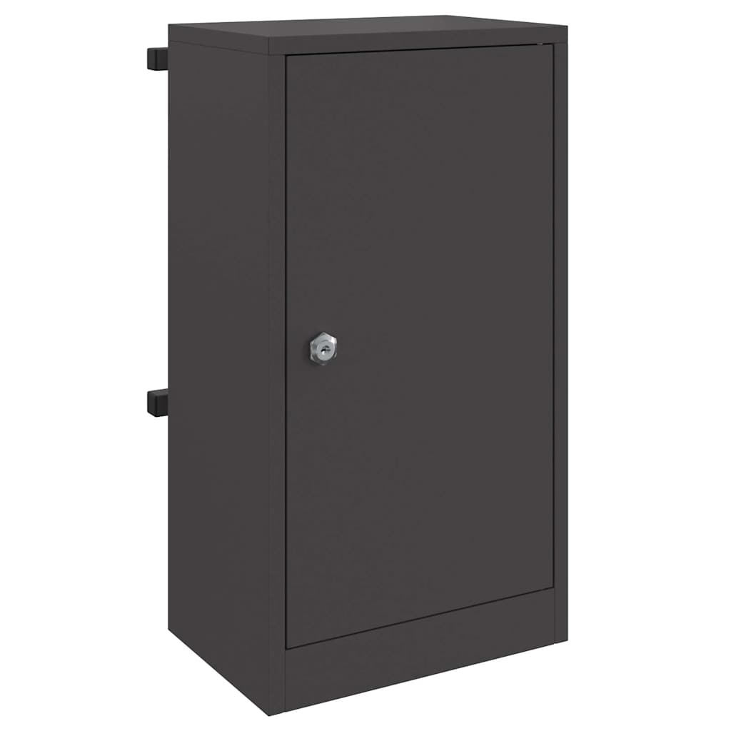 postkasse Svart 30 x 23 x 55 cm Stål