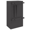 postkasse Svart 30 x 23 x 55 cm Stål