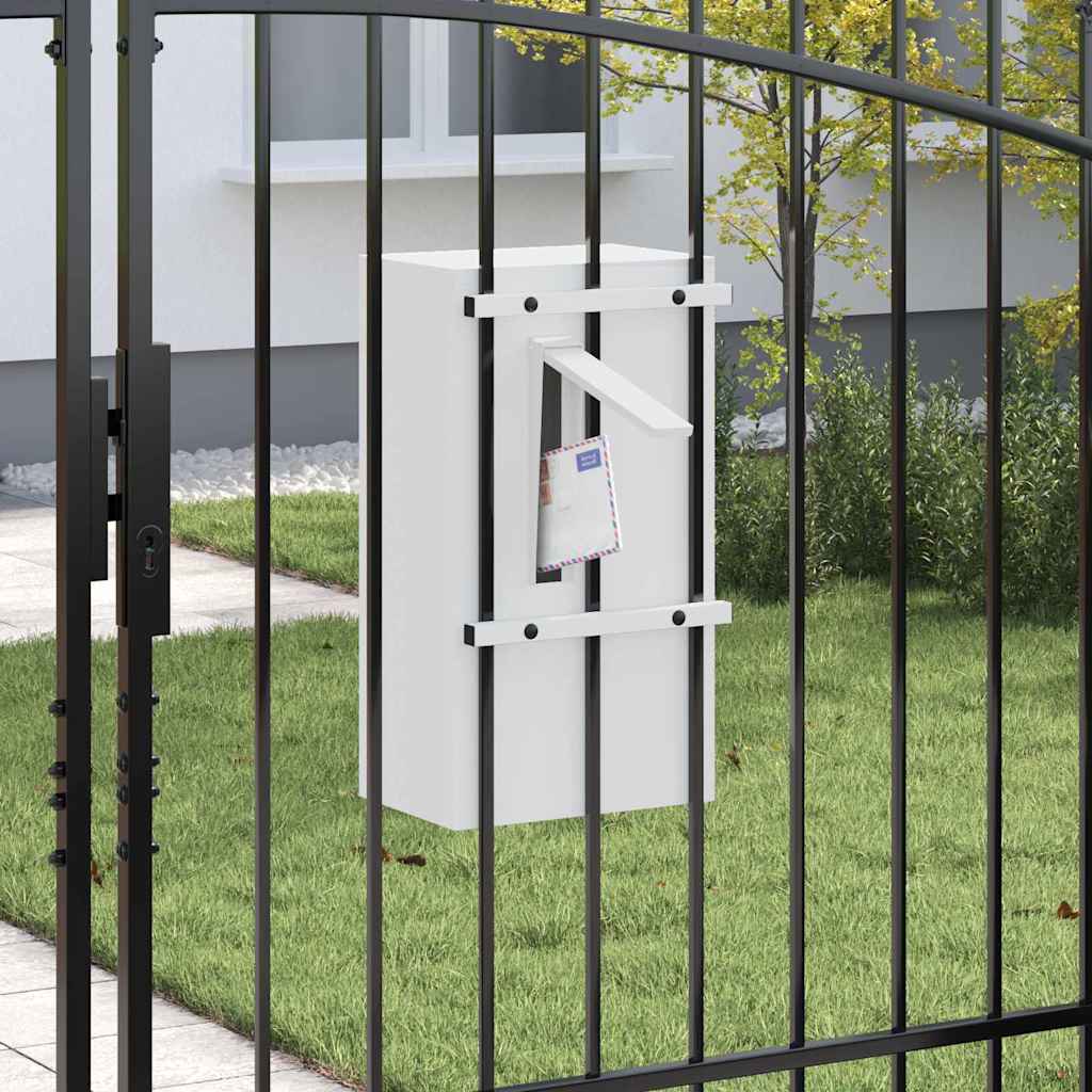 postkasse Hvit 30 x 23 x 55 cm Stål