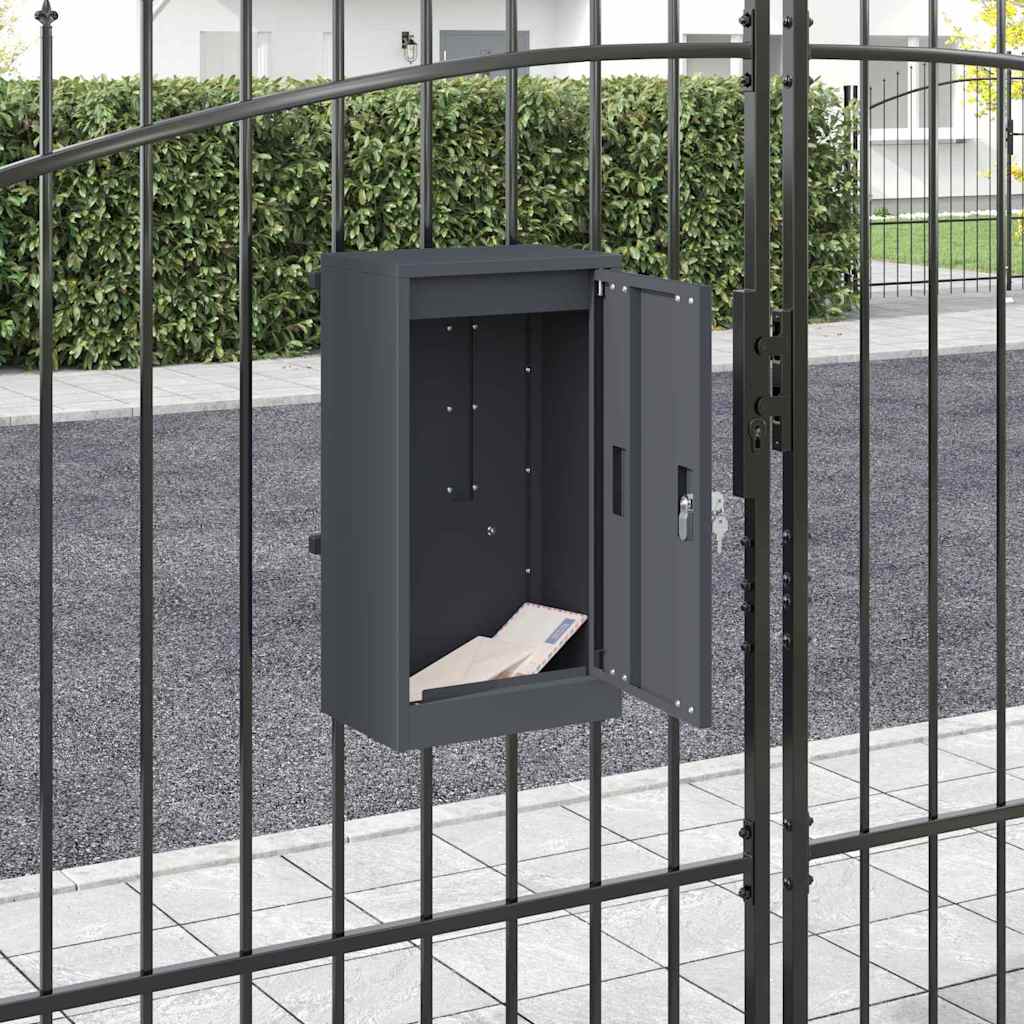 postkasse Antrasitt 30 x 23 x 55 cm Stål