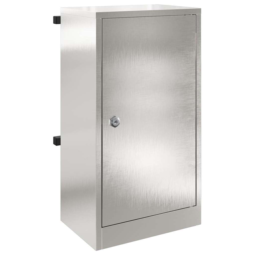 postkasse Svart 30 x 23 x 55 cm Rustfritt stål