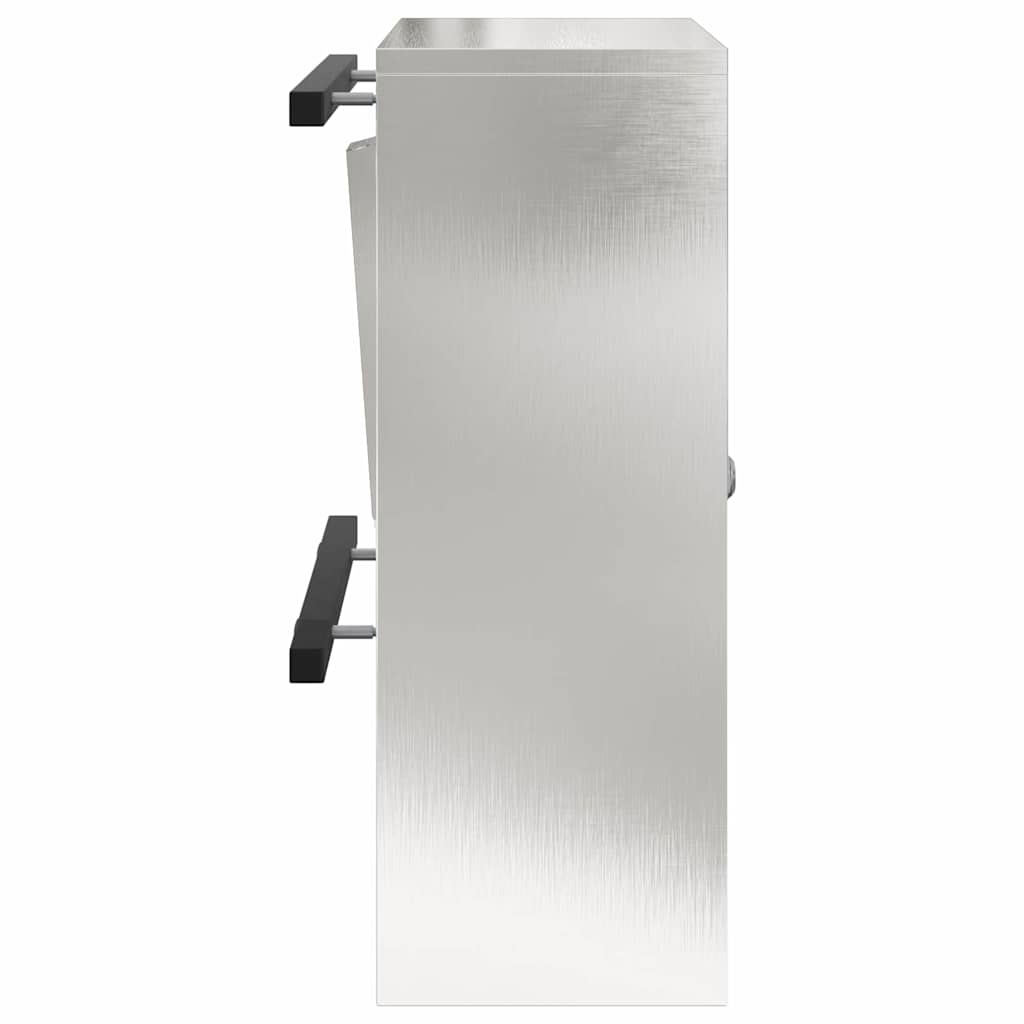 postkasse Svart 30 x 23 x 55 cm Rustfritt stål