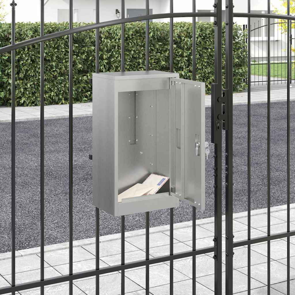 postkasse Svart 30 x 23 x 55 cm Galvanisert stål