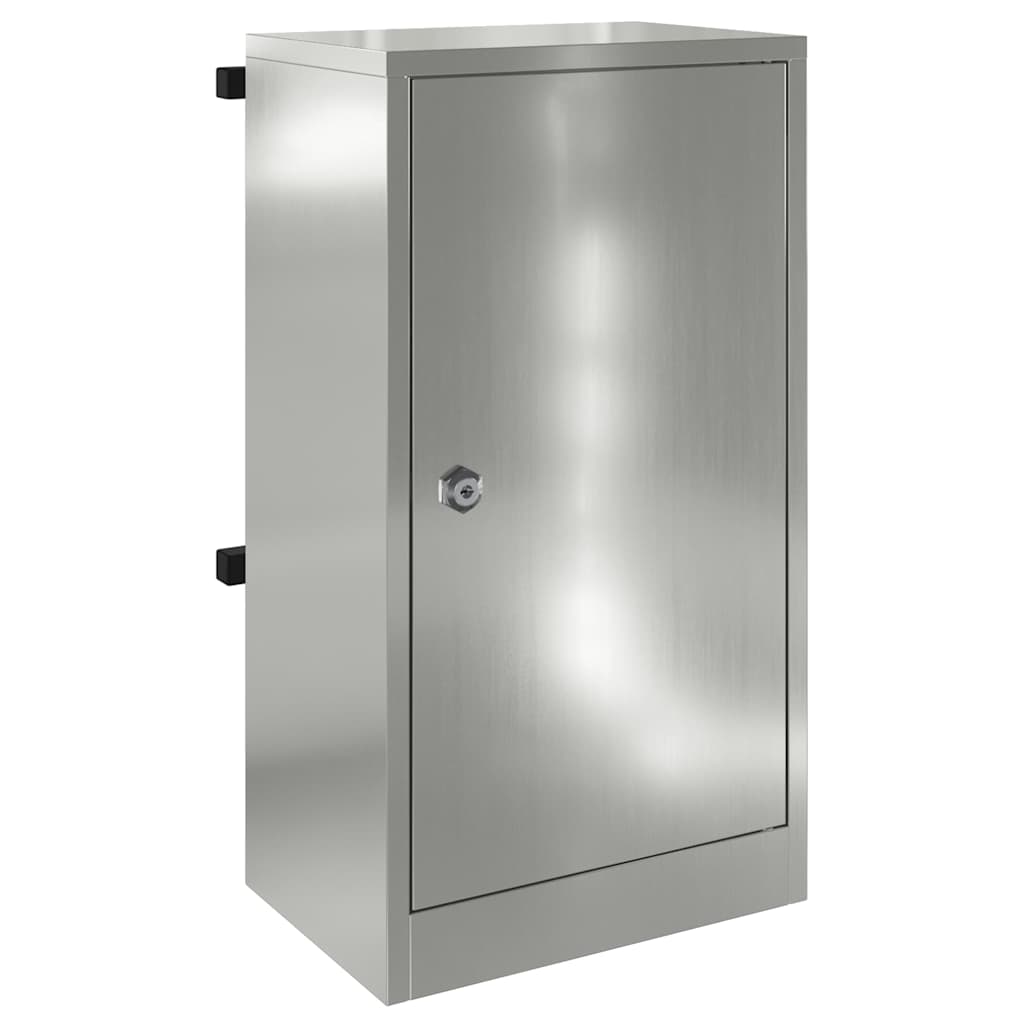 postkasse Svart 30 x 23 x 55 cm Galvanisert stål