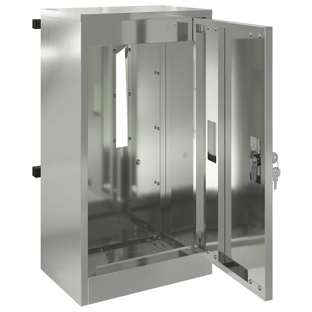 postkasse Svart 30 x 23 x 55 cm Galvanisert stål