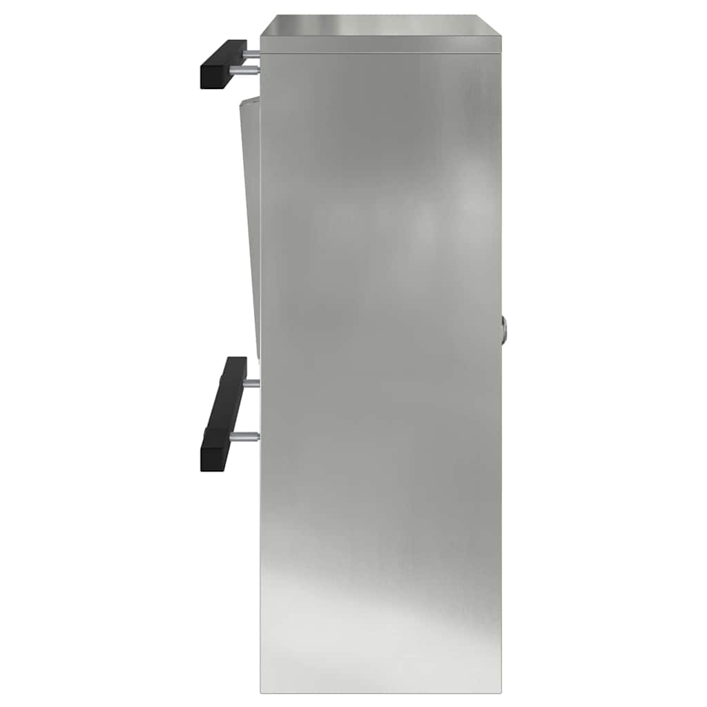 postkasse Svart 30 x 23 x 55 cm Galvanisert stål