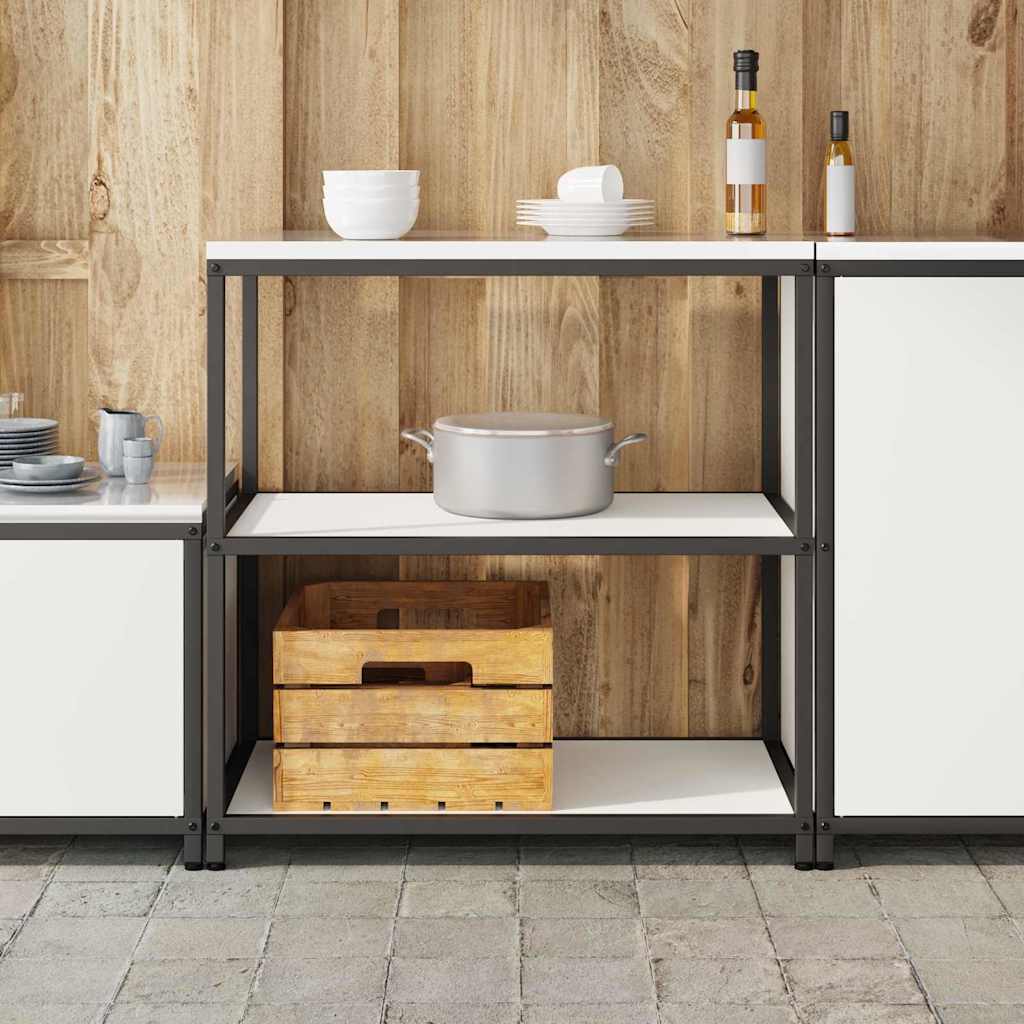 Kjøkkenoppbevaring HATTEM Hvit 90 x 50 x 92 cm Stål