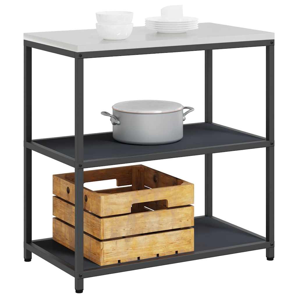 Kjøkkenoppbevaring HATTEM Antrasitt 90 x 50 x 92 cm Stål