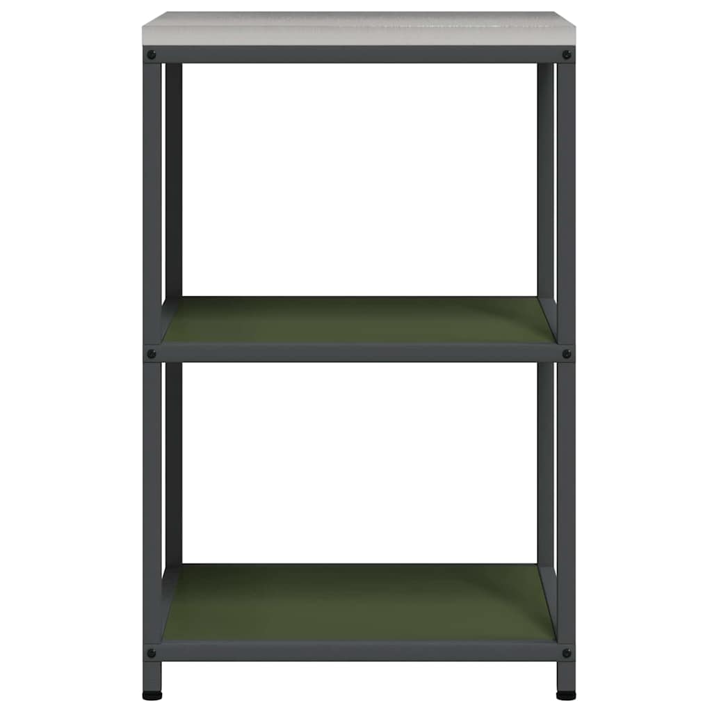 Kjøkkenoppbevaring HATTEM Olivengrønn 60 x 50 x 92 cm Stål
