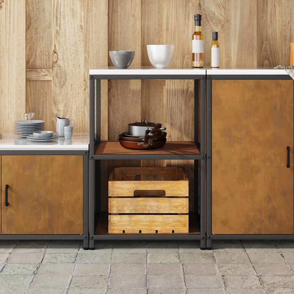 Kjøkkenoppbevaring HATTEM Rusten 60 x 50 x 92 cm Stål