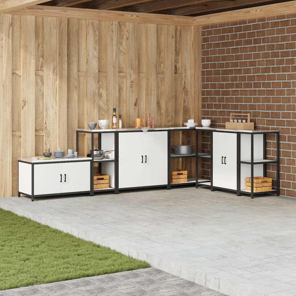 Kjøkkenoppbevaring HATTEM Hvit 40 x 50 x 92 cm Stål
