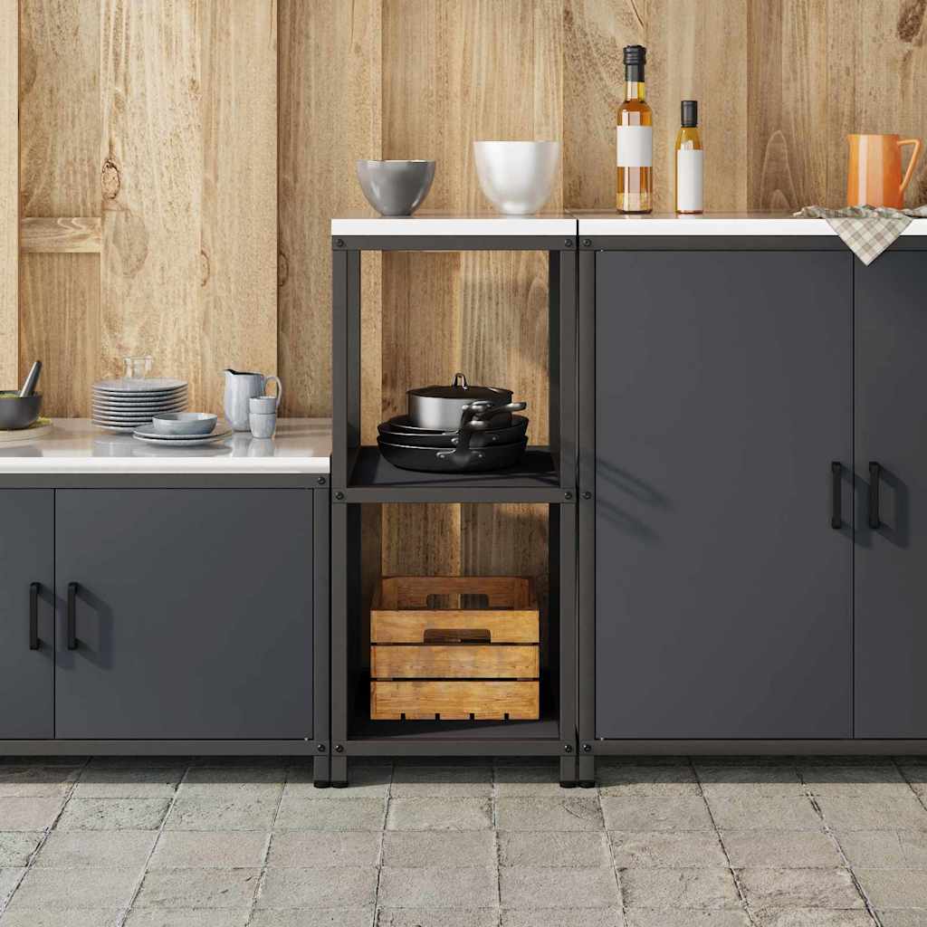 Kjøkkenoppbevaring HATTEM Antrasitt 40 x 50 x 92 cm Stål