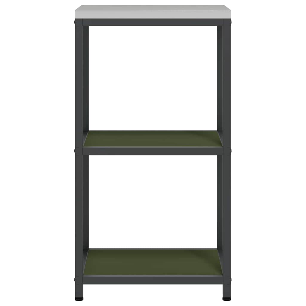 Kjøkkenoppbevaring HATTEM Olivengrønn 40 x 50 x 92 cm Stål