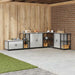 Kjøkkenoppbevaring HATTEM Sølv 40 x 50 x 92 cm Stål