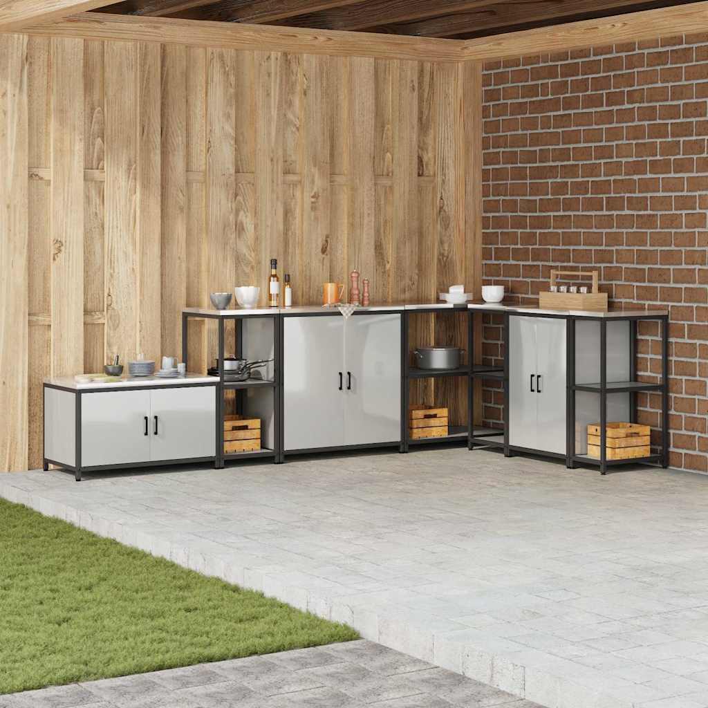 Kjøkkenoppbevaring HATTEM Sølv 40 x 50 x 92 cm Stål