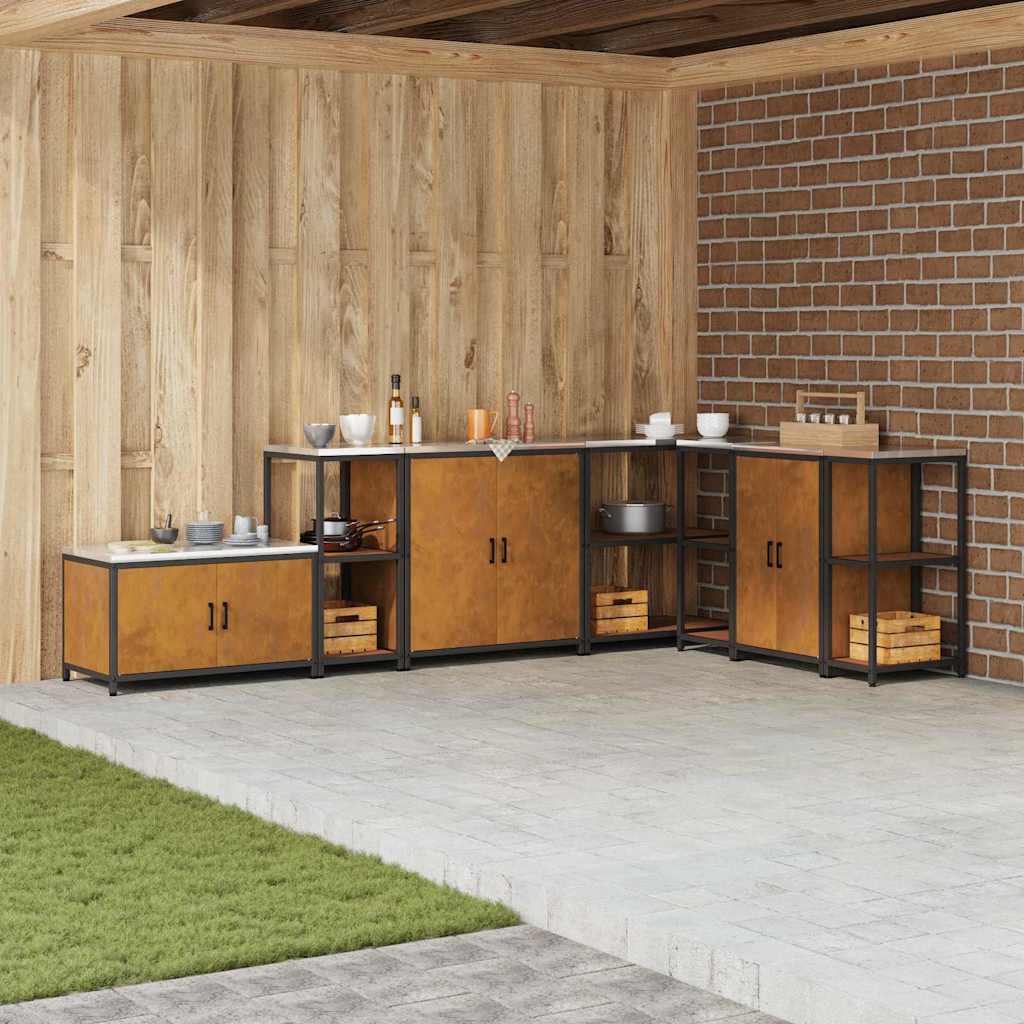 Kjøkkenoppbevaring HATTEM Rusten 40 x 50 x 92 cm Stål