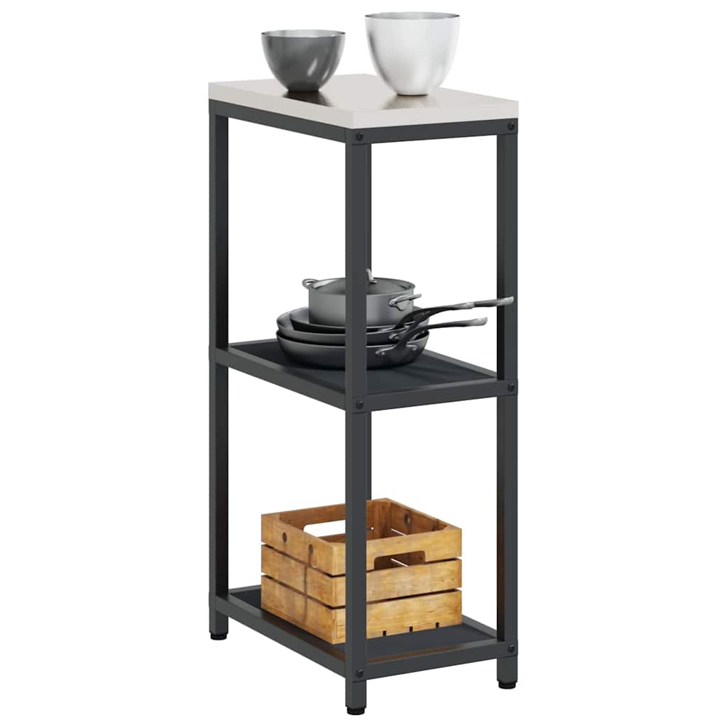 Kjøkkenoppbevaring HATTEM Antrasitt 30 x 50 x 92 cm Stål