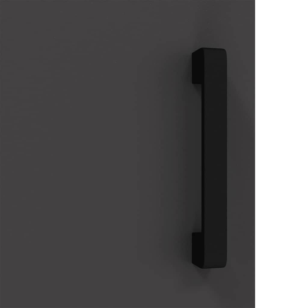 Kjøkkenoppbevaring HATTEM Svart 90 x 50 x 92 cm Stål