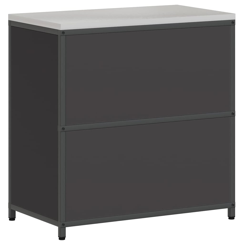 Kjøkkenoppbevaring HATTEM Svart 90 x 50 x 92 cm Stål