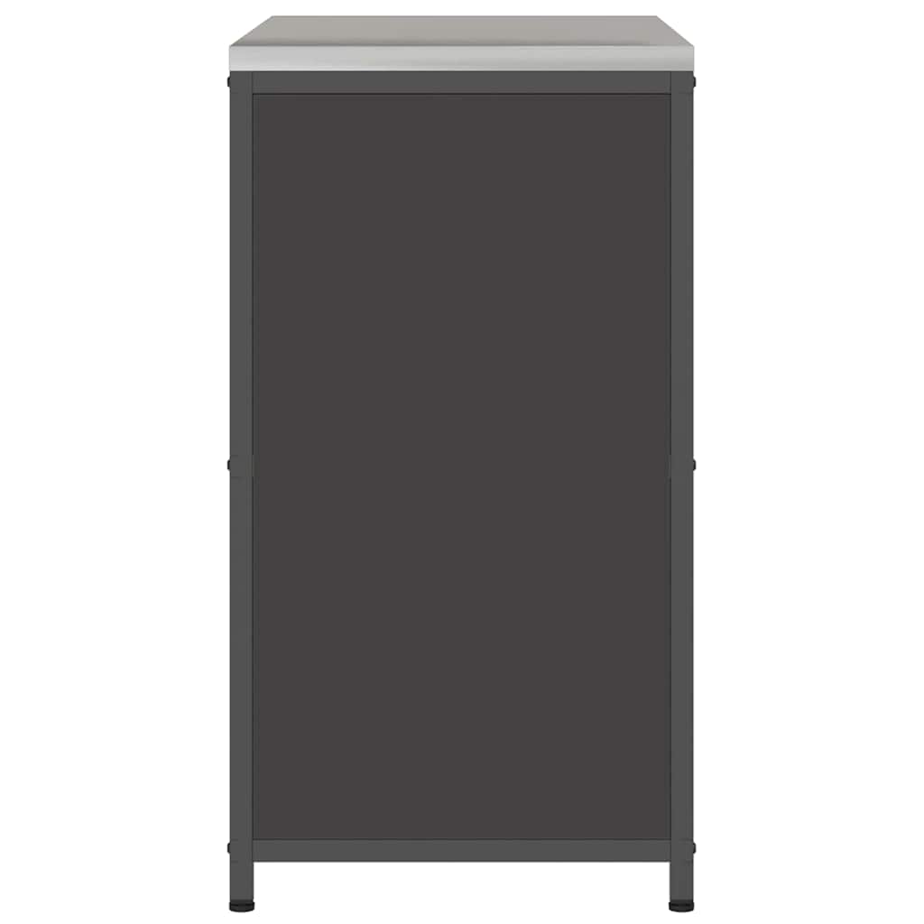 Kjøkkenoppbevaring HATTEM Svart 90 x 50 x 92 cm Stål