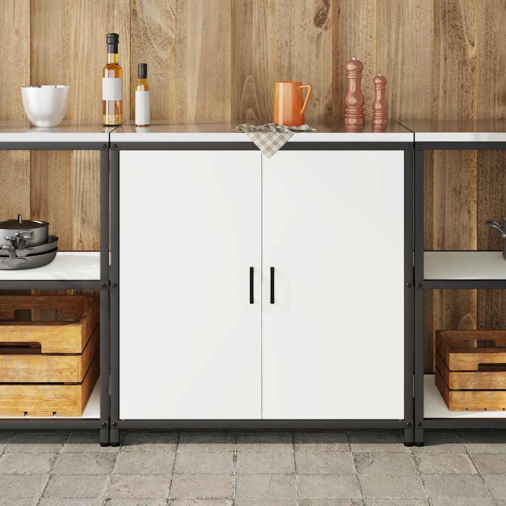 Kjøkkenoppbevaring HATTEM Hvit 90 x 50 x 92 cm Stål