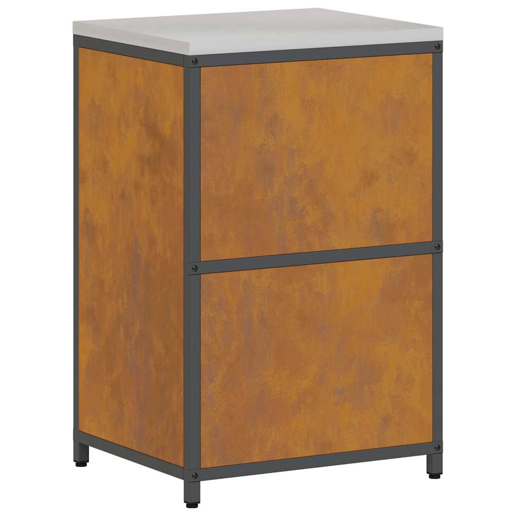 Kjøkkenoppbevaring HATTEM Rusten 60 x 50 x 92 cm Stål