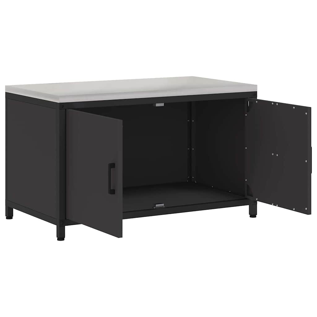 Kjøkkenoppbevaring HATTEM Svart 90 x 50 x 53 cm Stål