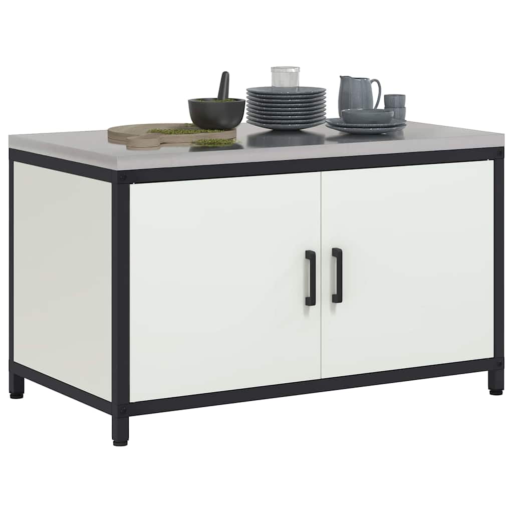 Kjøkkenoppbevaring HATTEM Hvit 90 x 50 x 53 cm Stål