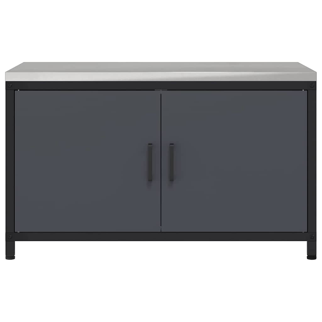 Kjøkkenoppbevaring HATTEM Antrasitt 90 x 50 x 53 cm Stål