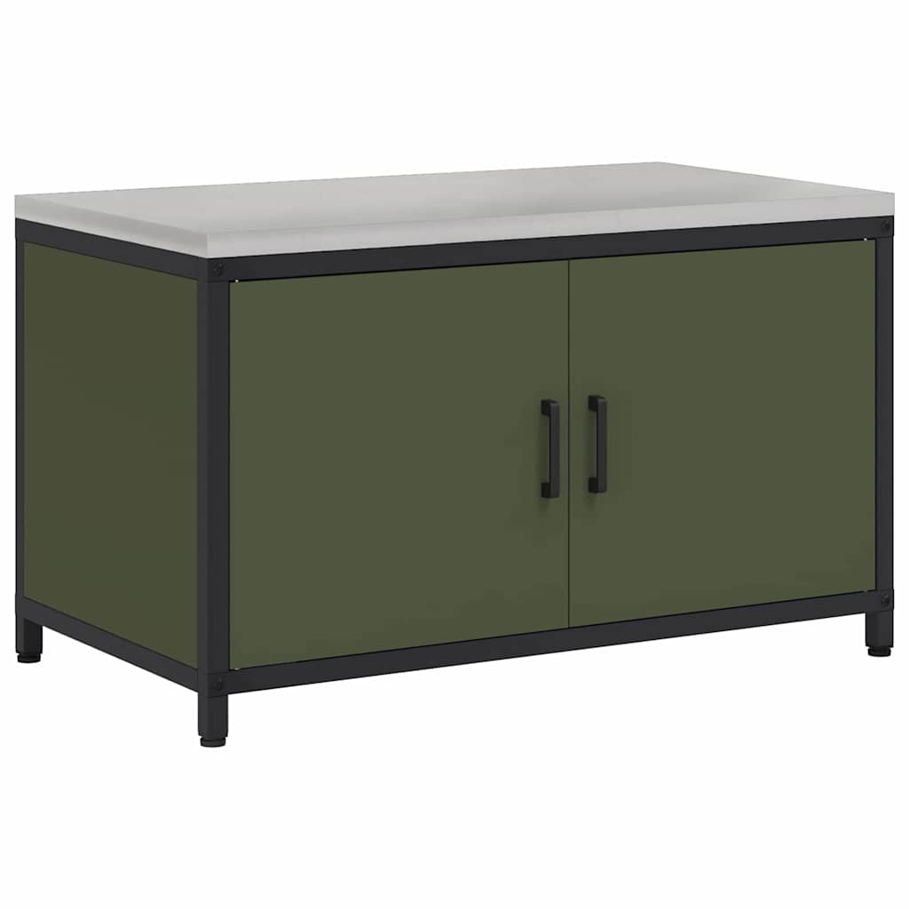 Kjøkkenoppbevaring HATTEM Olivengrønn 90 x 50 x 53 cm Stål