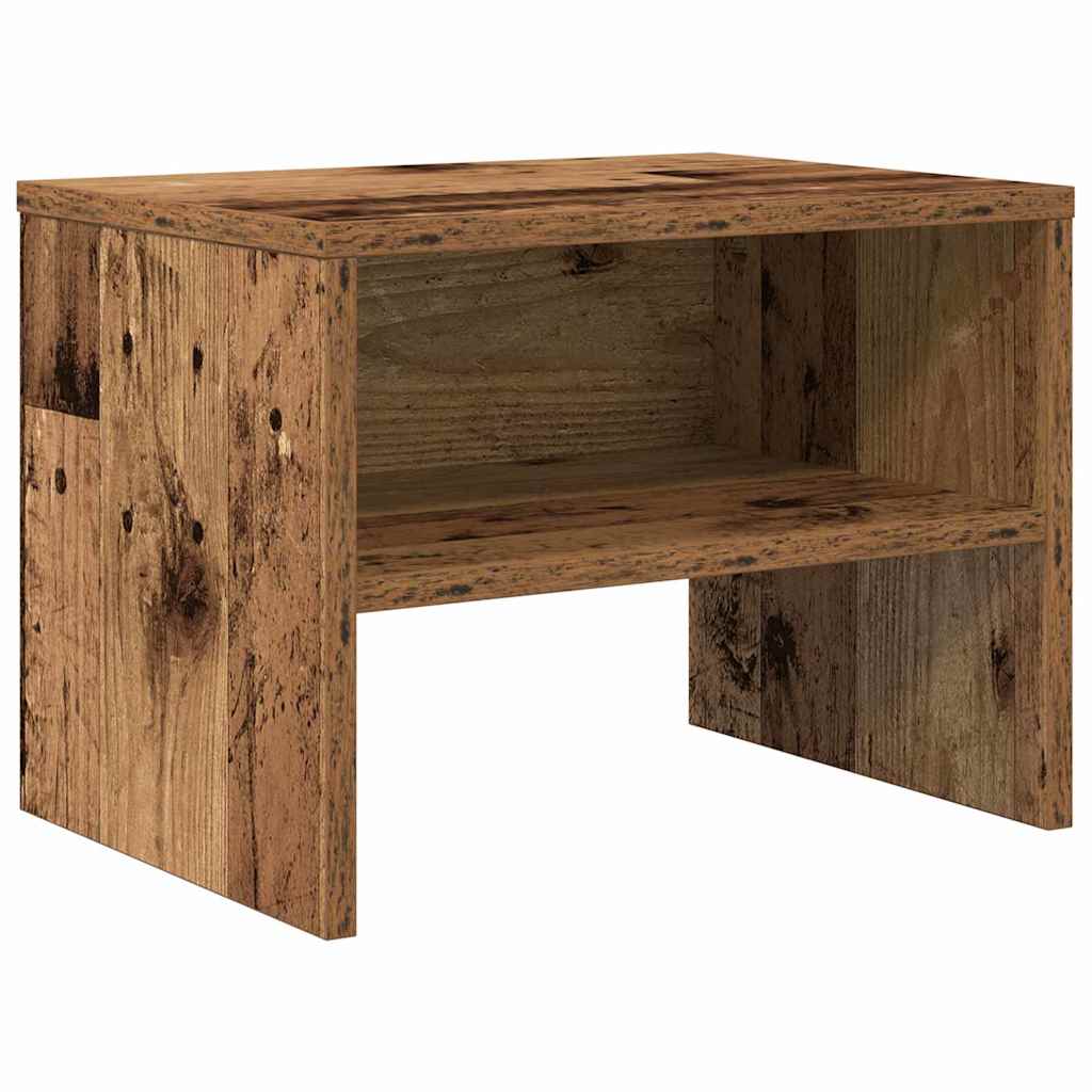 Nattbordskap 2 pcs Gammelt tre 40 x 40 x 30 cm Konstruert tre
