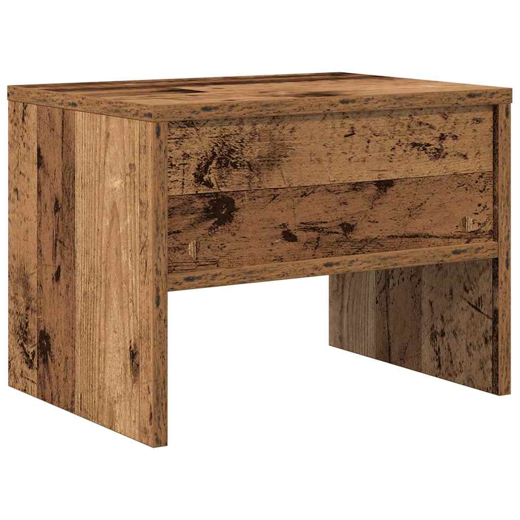 Nattbordskap 2 pcs Gammelt tre 40 x 40 x 30 cm Konstruert tre