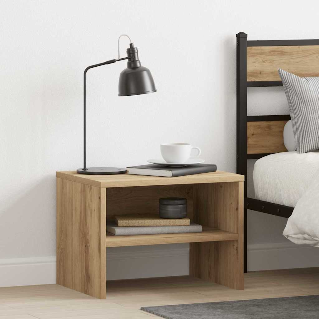Nattbordskap 2 pcs artisan eik 40 x 40 x 30 cm Konstruert tre