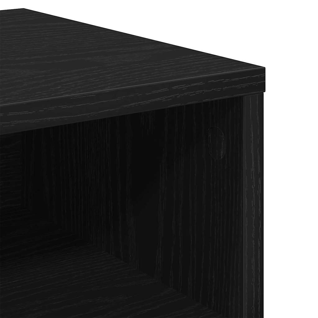 Nattbordskap 2 pcs Svart eik 40 x 40 x 30 cm Konstruert tre
