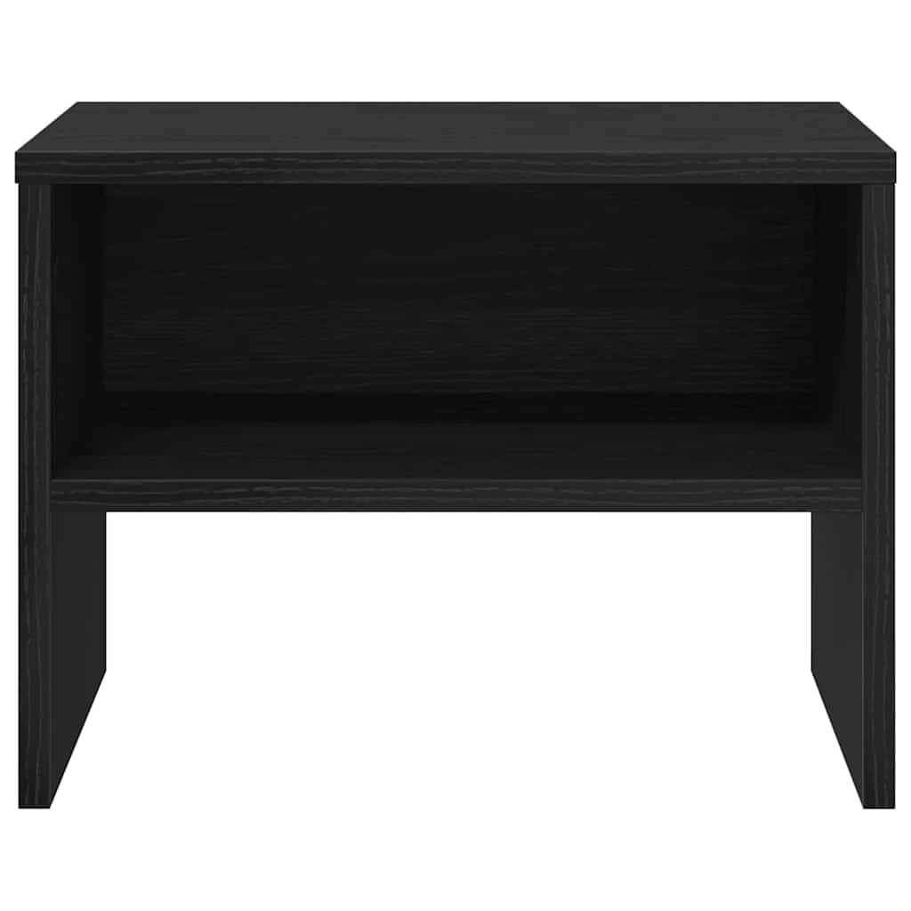 Nattbordskap 2 pcs Svart eik 40 x 40 x 30 cm Konstruert tre