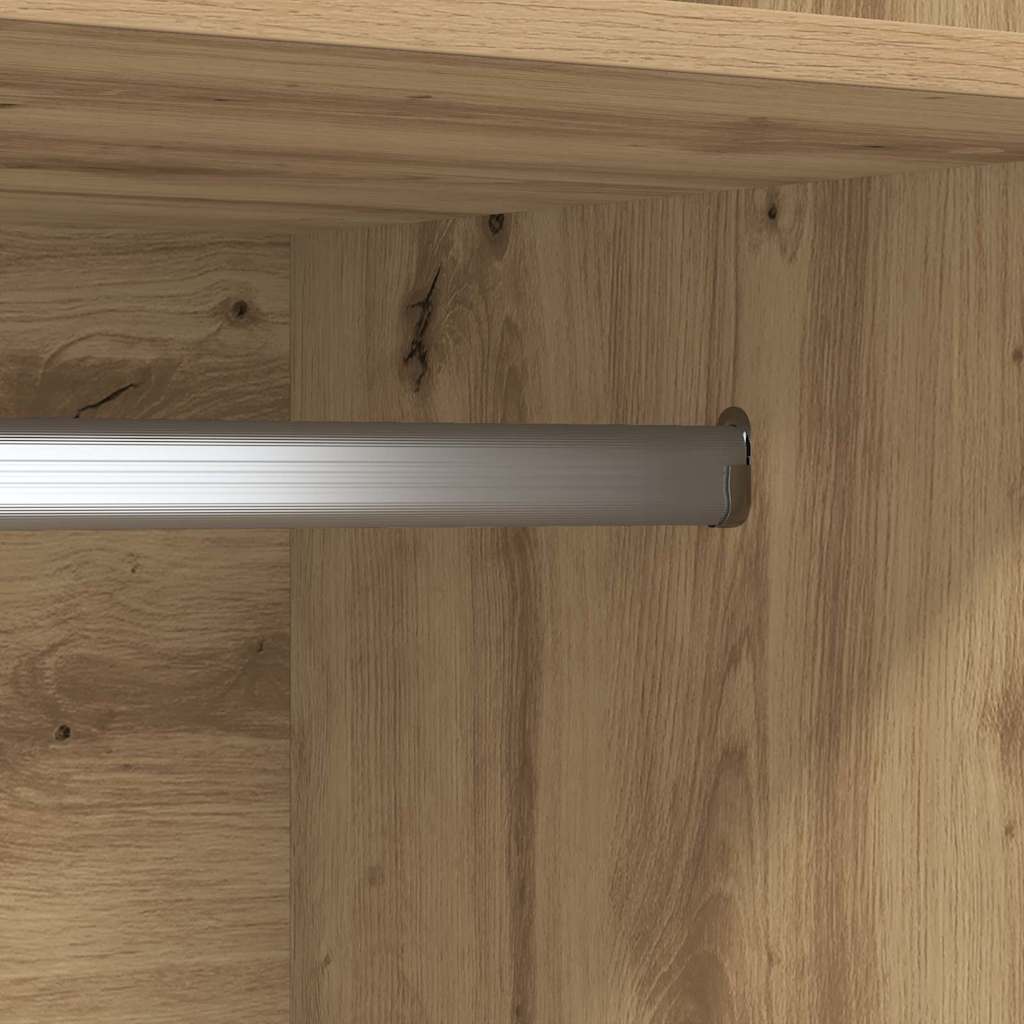 Garderobeskap Artisan Eik 50 x 50 x 200 cm Konstruert tre