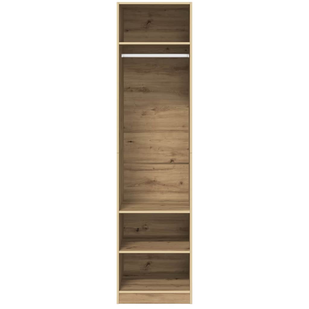 Garderobeskap Artisan Eik 50 x 50 x 200 cm Konstruert tre