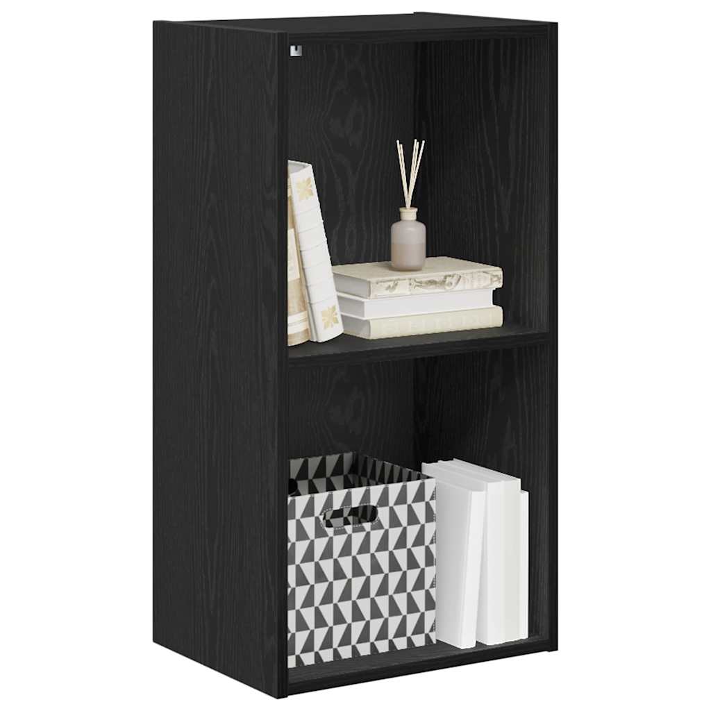 Bokhylle Svart Eik 40 x 30 x 77 cm Konstruert tre