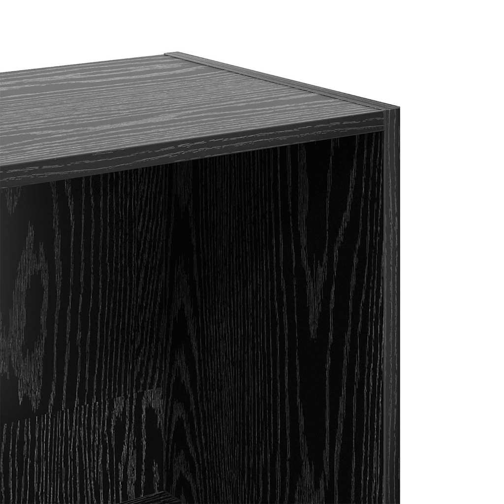 Bokhylle Svart Eik 40 x 30 x 114 cm Konstruert tre